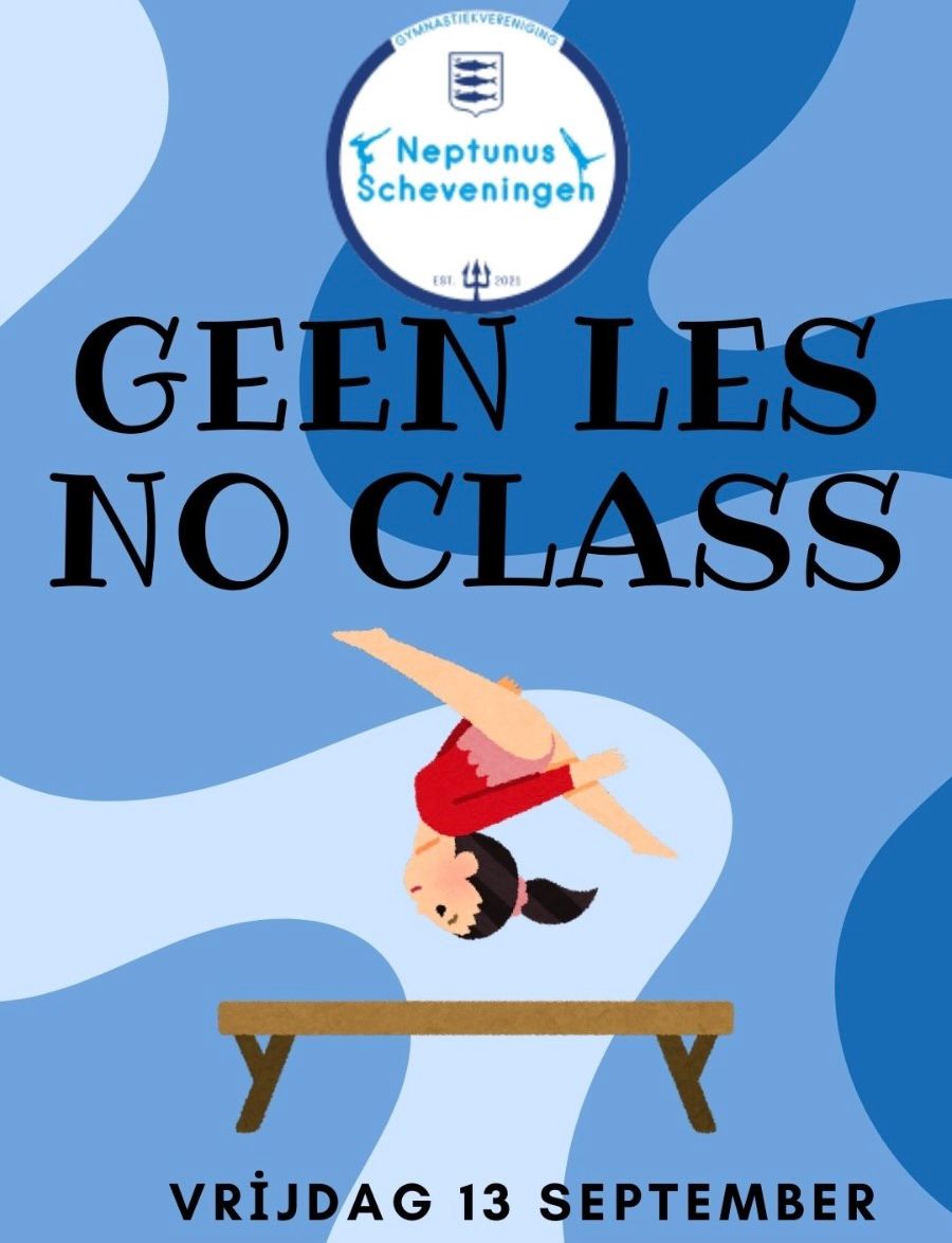 Geen les op vrijdag 13 september – No class on Friday, September 13th