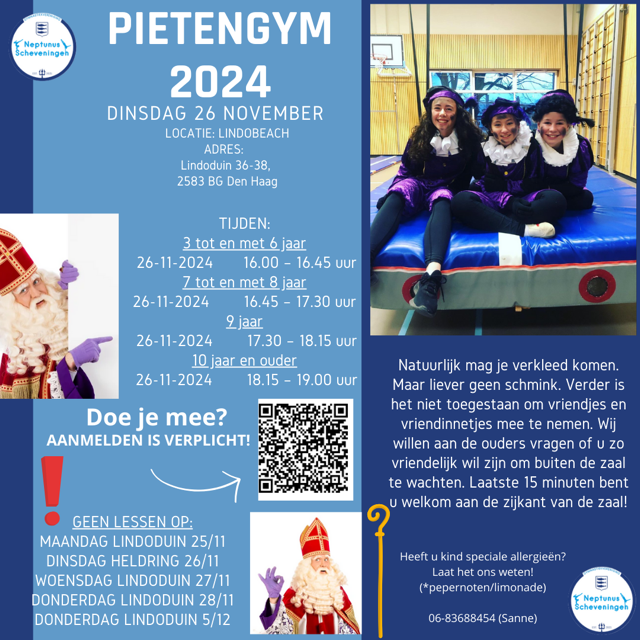 Pietengym Lindoduin – dinsdag 26 november 2024