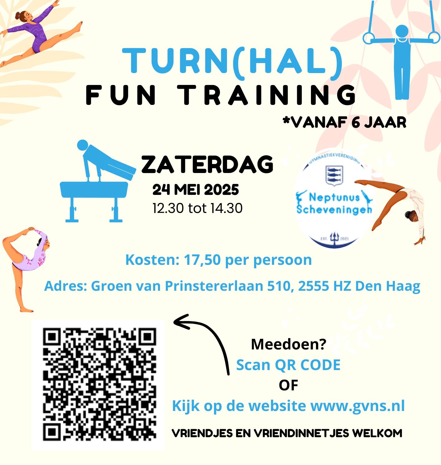 Turnhal-fundag: zaterdag 24 mei