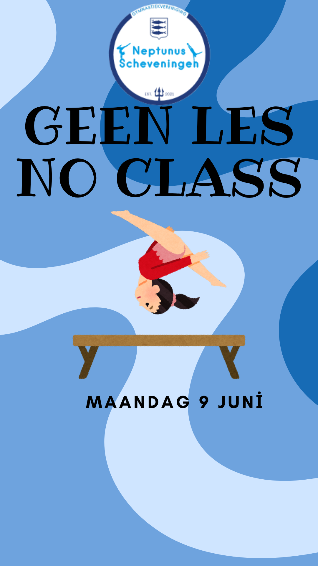 Geen les op maandag 9 juni – No classes on Monday, June 9