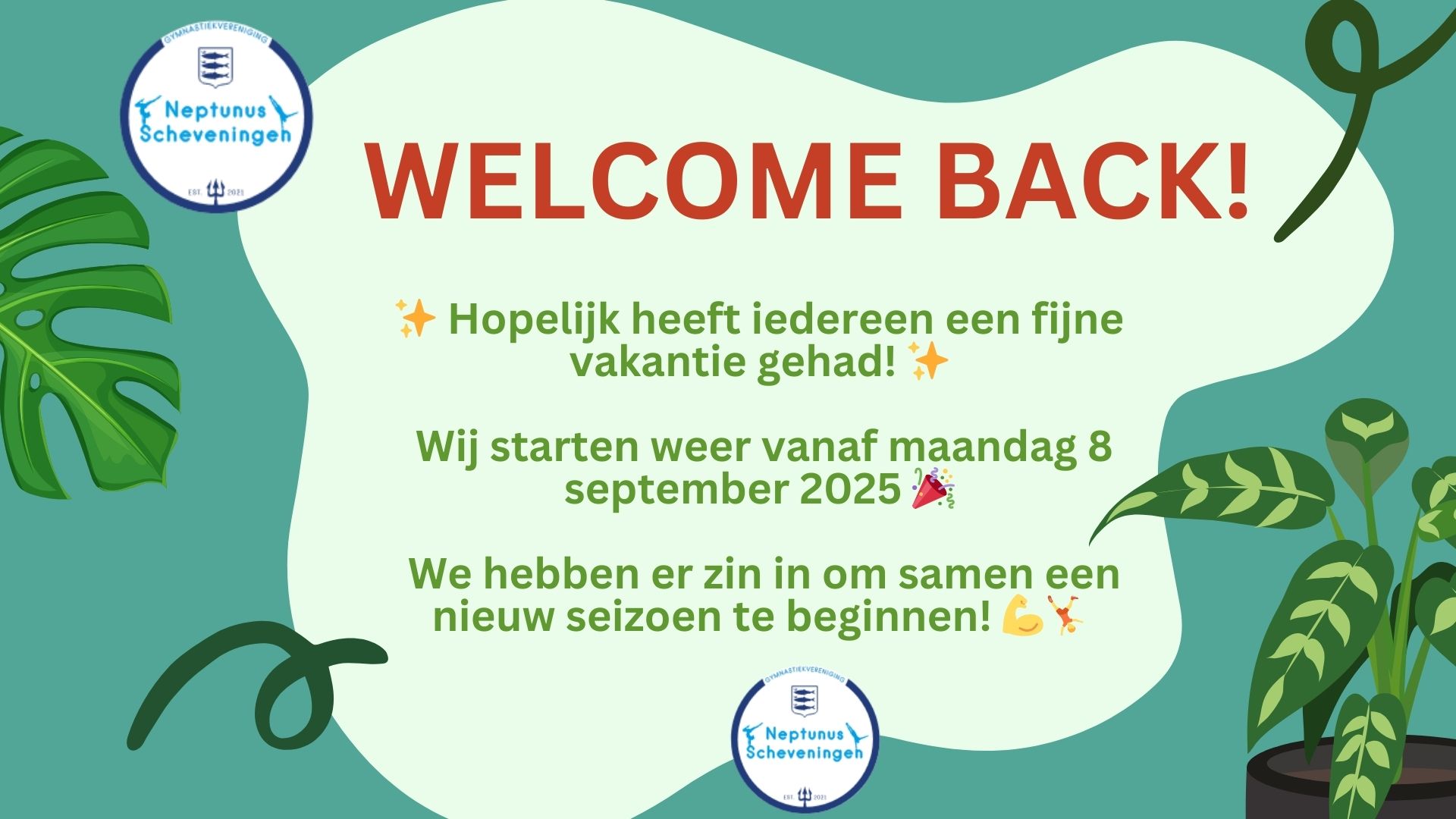 Welkom terug!